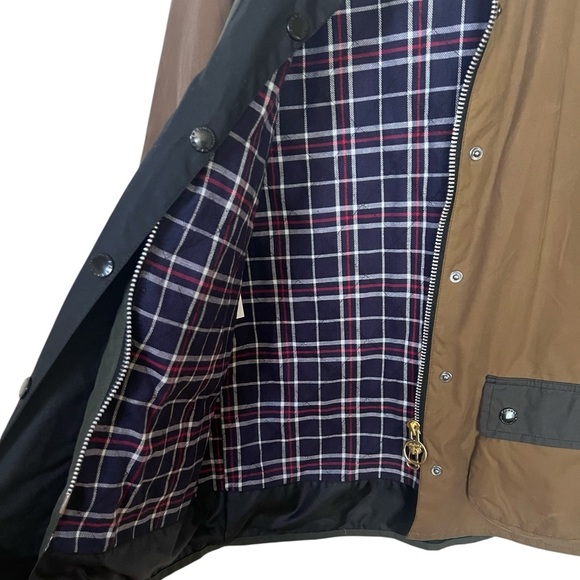 Barbour by Alexa Chung Colorblock Patch Waxed Jacket US 4 - Picture 10 of 16